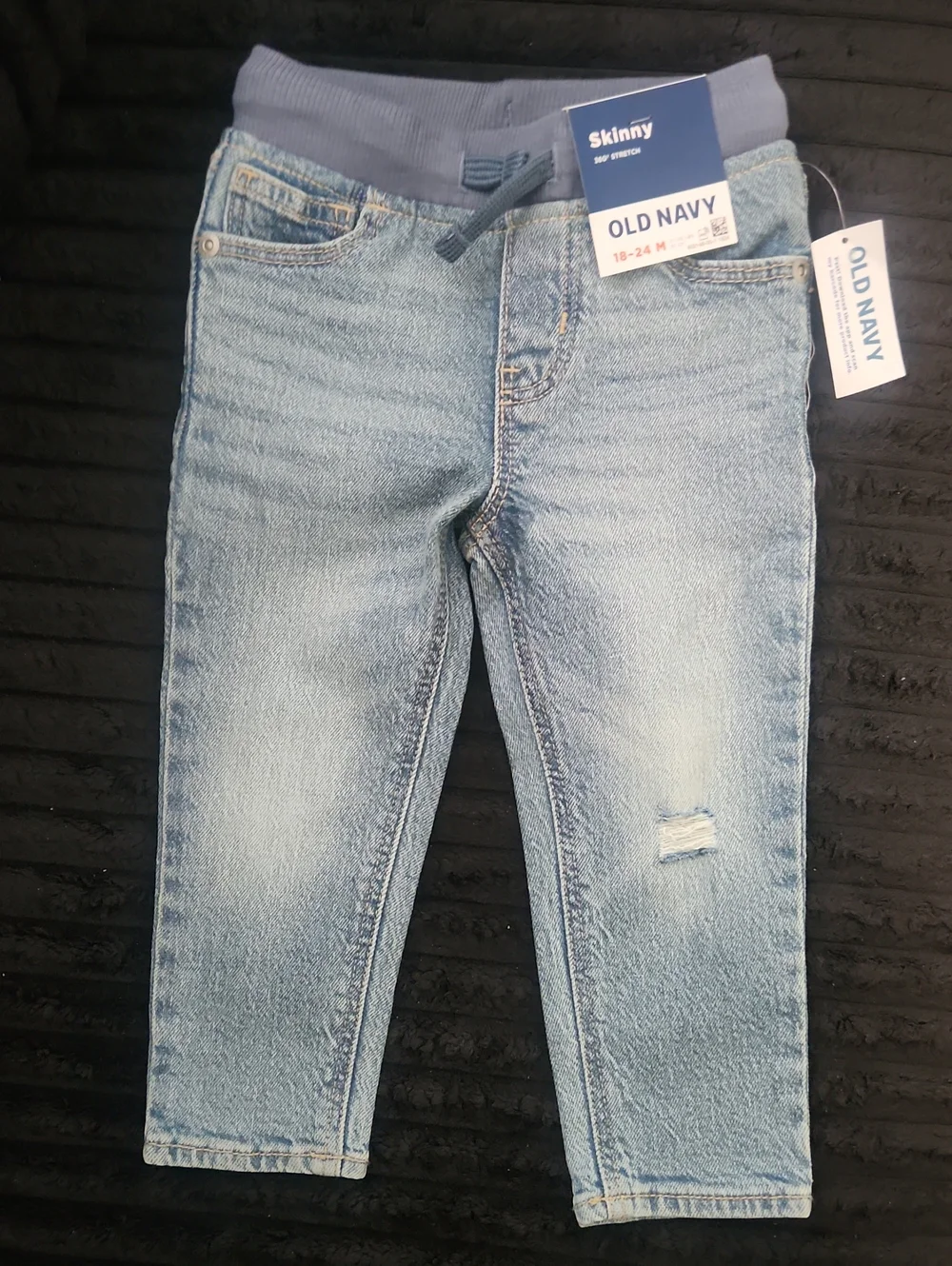 Old Navy Skinny Jeans with Knit Waistband - Light Blue